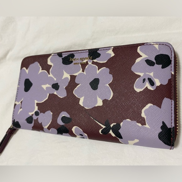 EUC 🌸KATE SPADE🌸 Cameron Floral Bouquet Large Continental Wallet - Picture 3 of 8